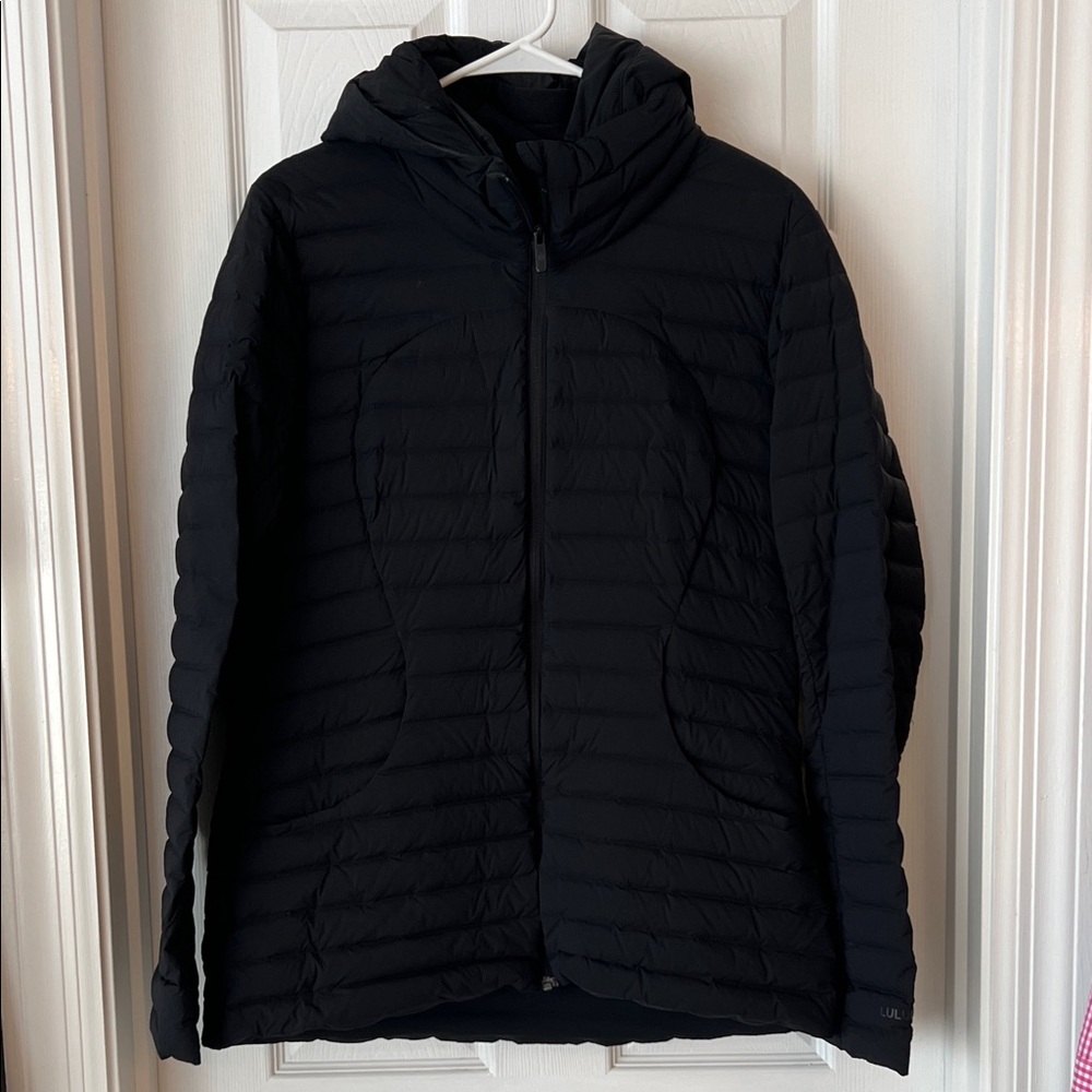lululemon athletica Pack It Down Black Hooded Puffer Jacket